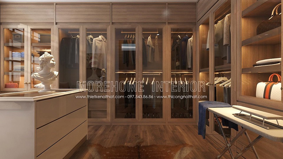  tủ quần áo gỗ kết hợp kính